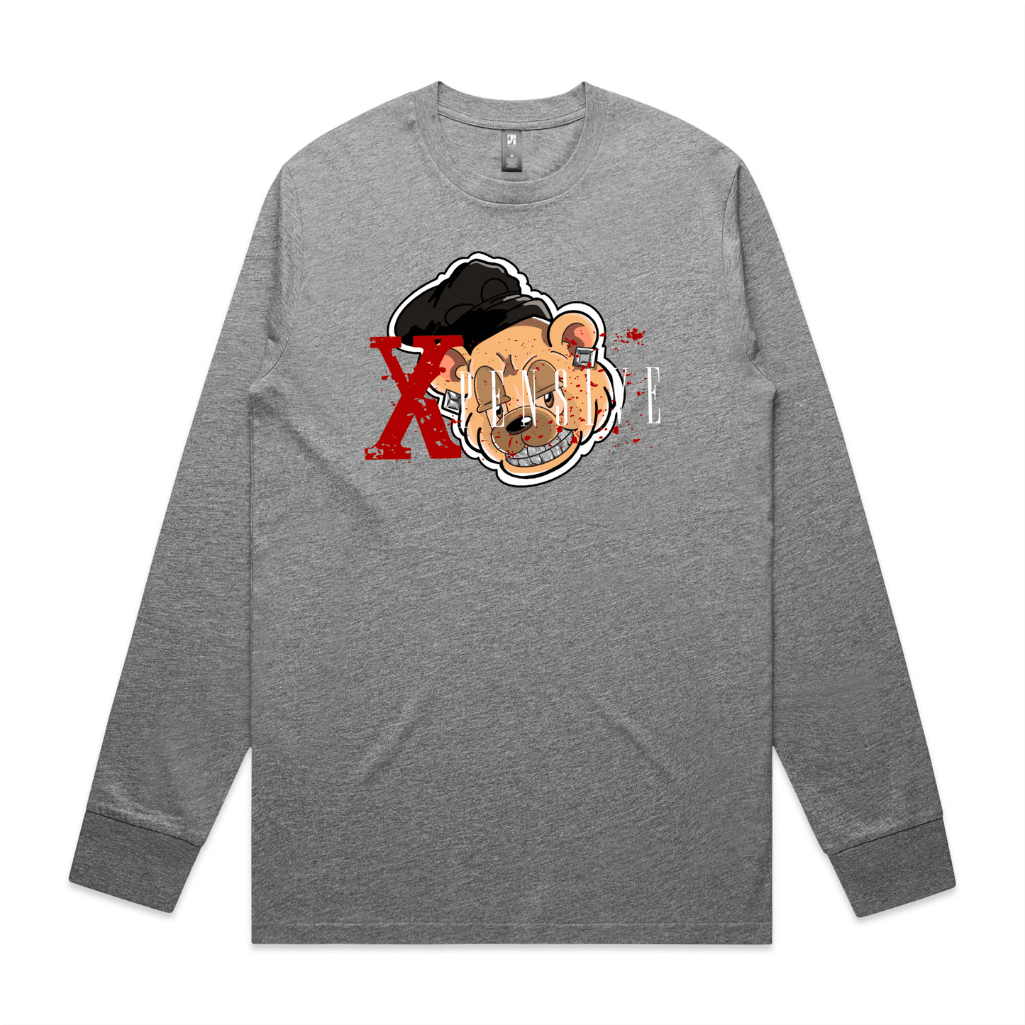 MENS CLASSIC L/S Xpensive Bear Logo | TEE