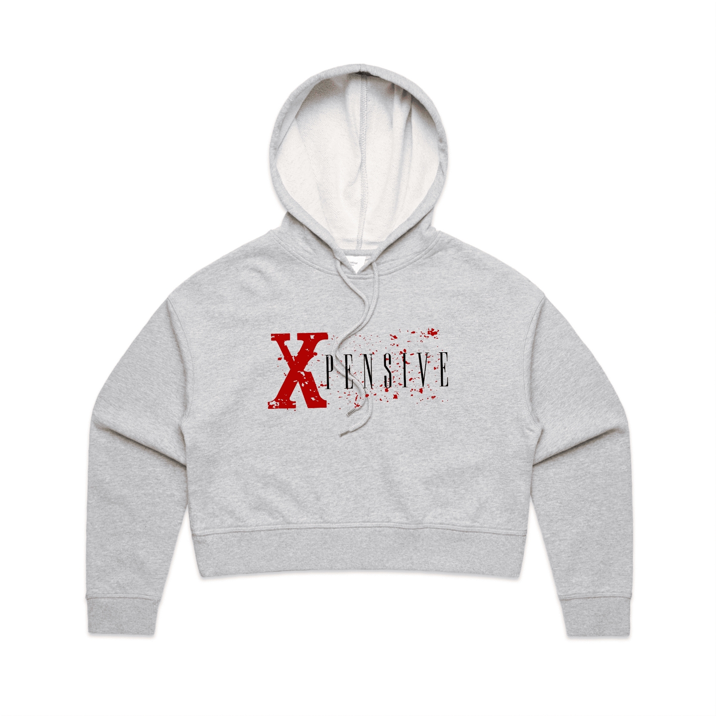 Xpensive Clothing Line - WO'S CROP Xpensive Brand Logo | HOOD