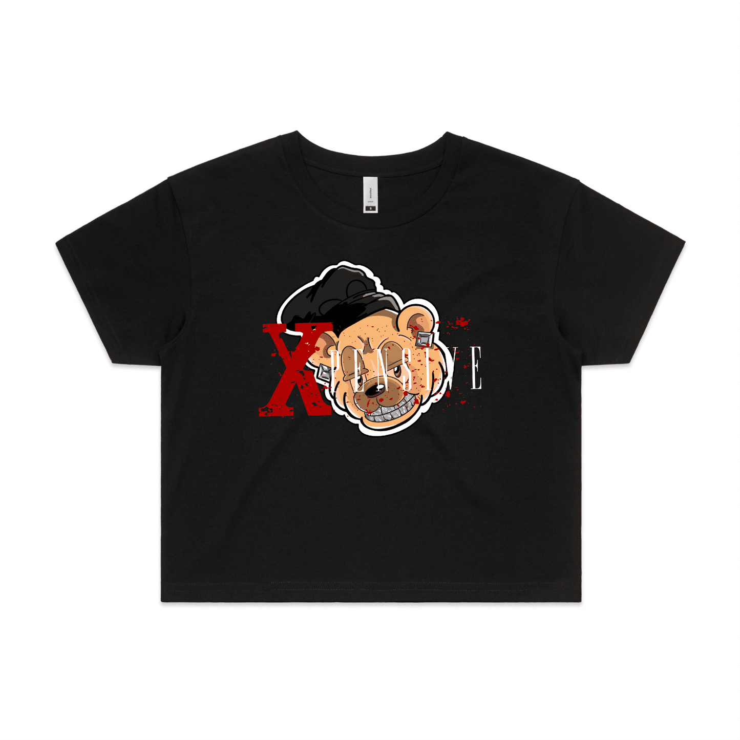 Xpensive Clothing Line - WO'S CROP Xpensive Bear Logo | Tee