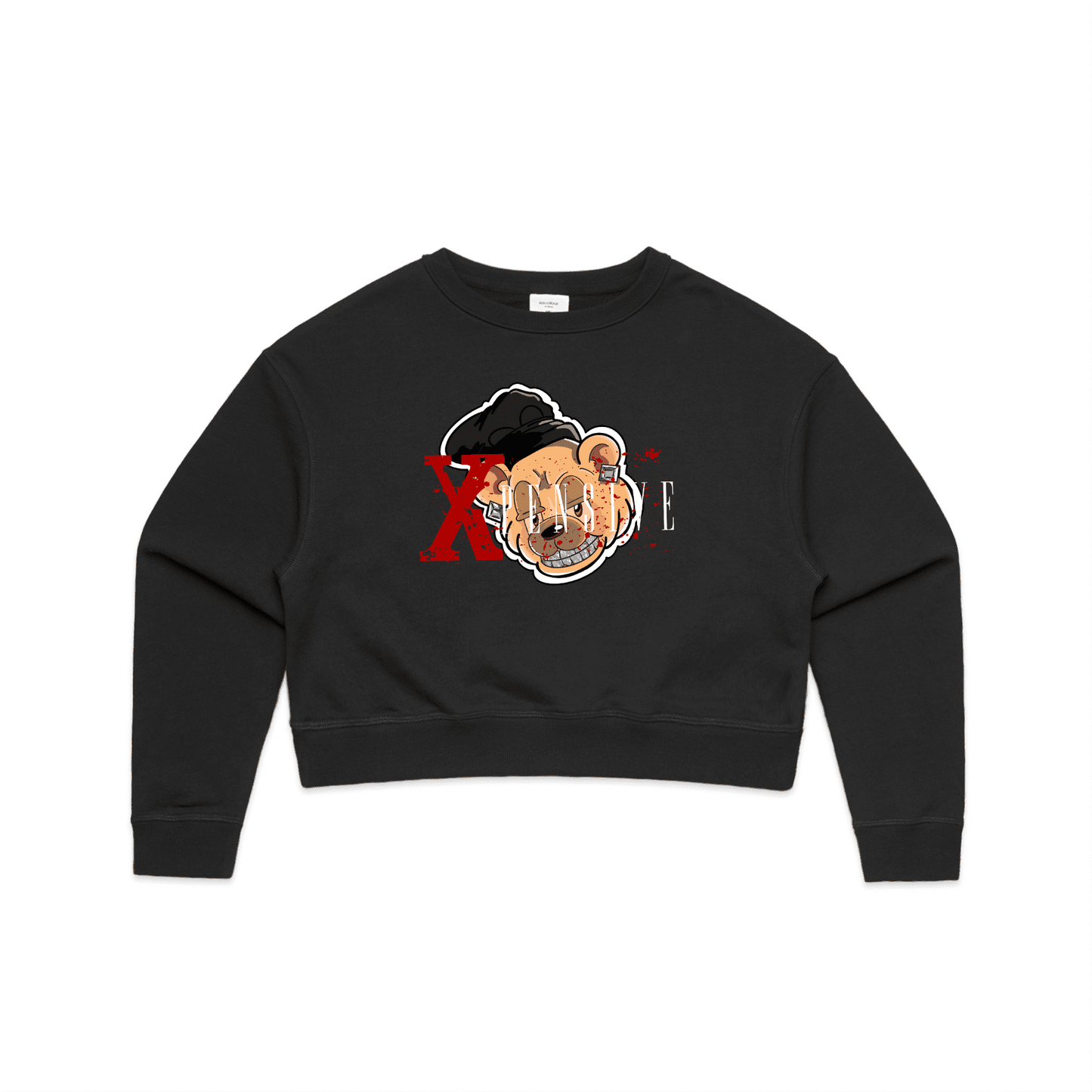 Xpensive Clothing Line - WO'S CROP Xpensive Bear Logo | CREW