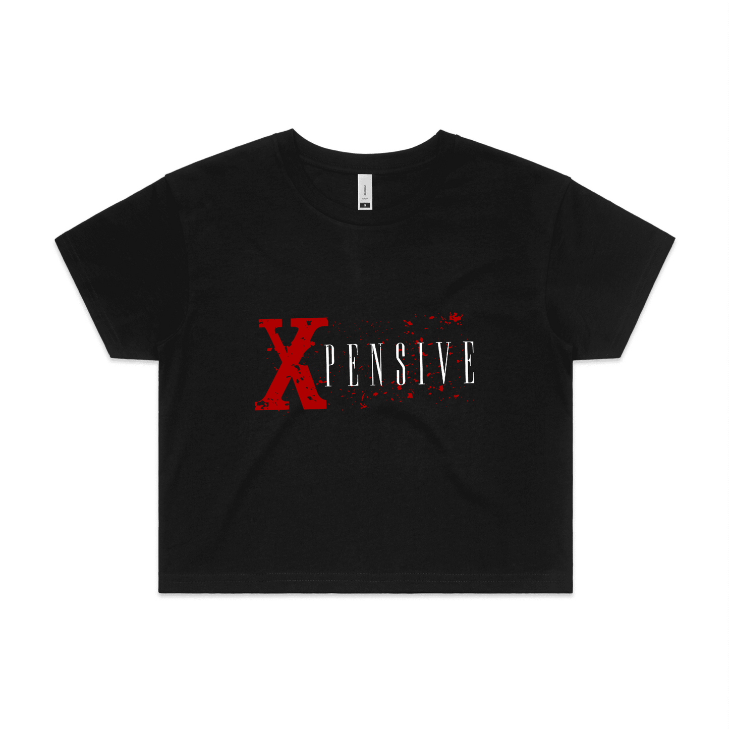 Xpensive Clothing Line - WO'S CROP Xpensive Brand Logo | Tee