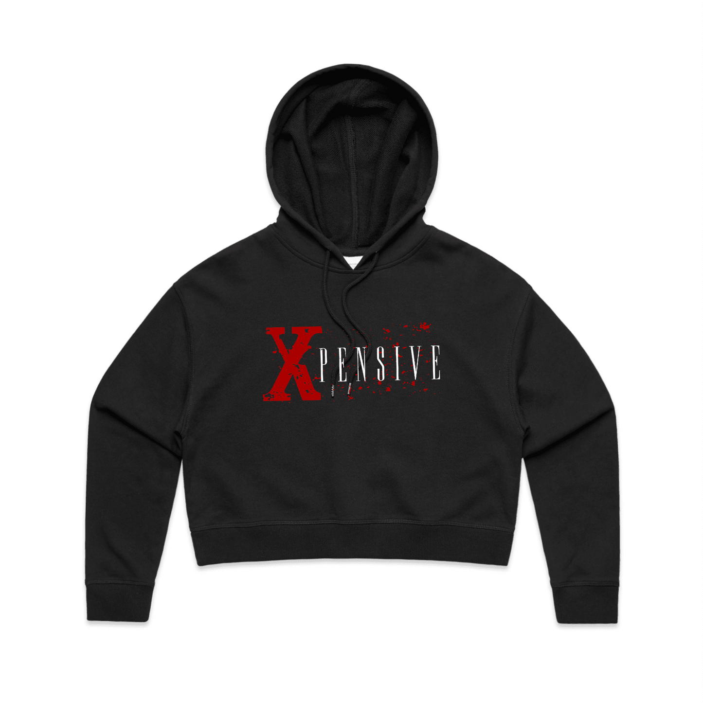 Xpensive Clothing Line - WO'S CROP Xpensive Brand Logo | HOOD