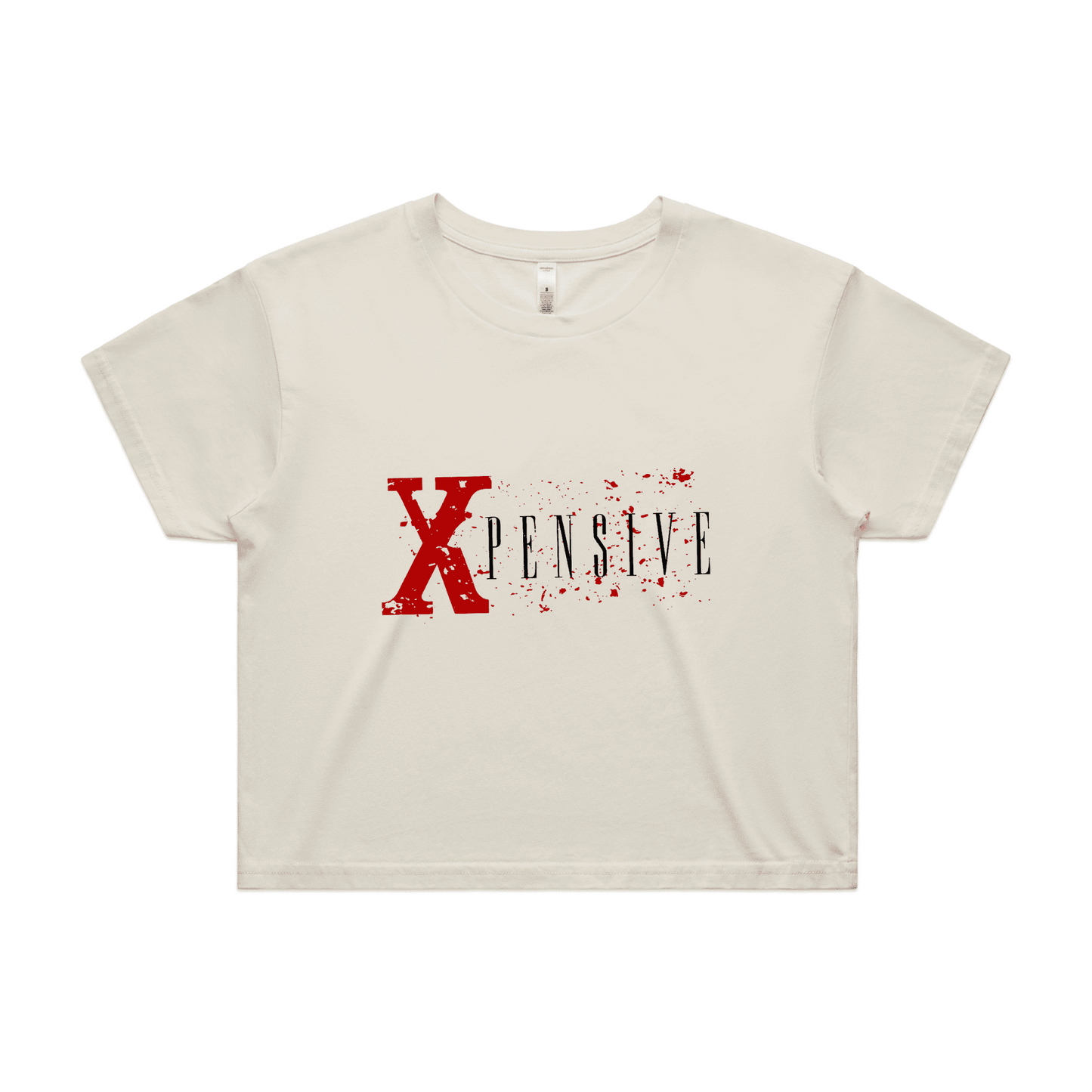 Xpensive Clothing Line - WO'S CROP Xpensive Brand Logo | Tee