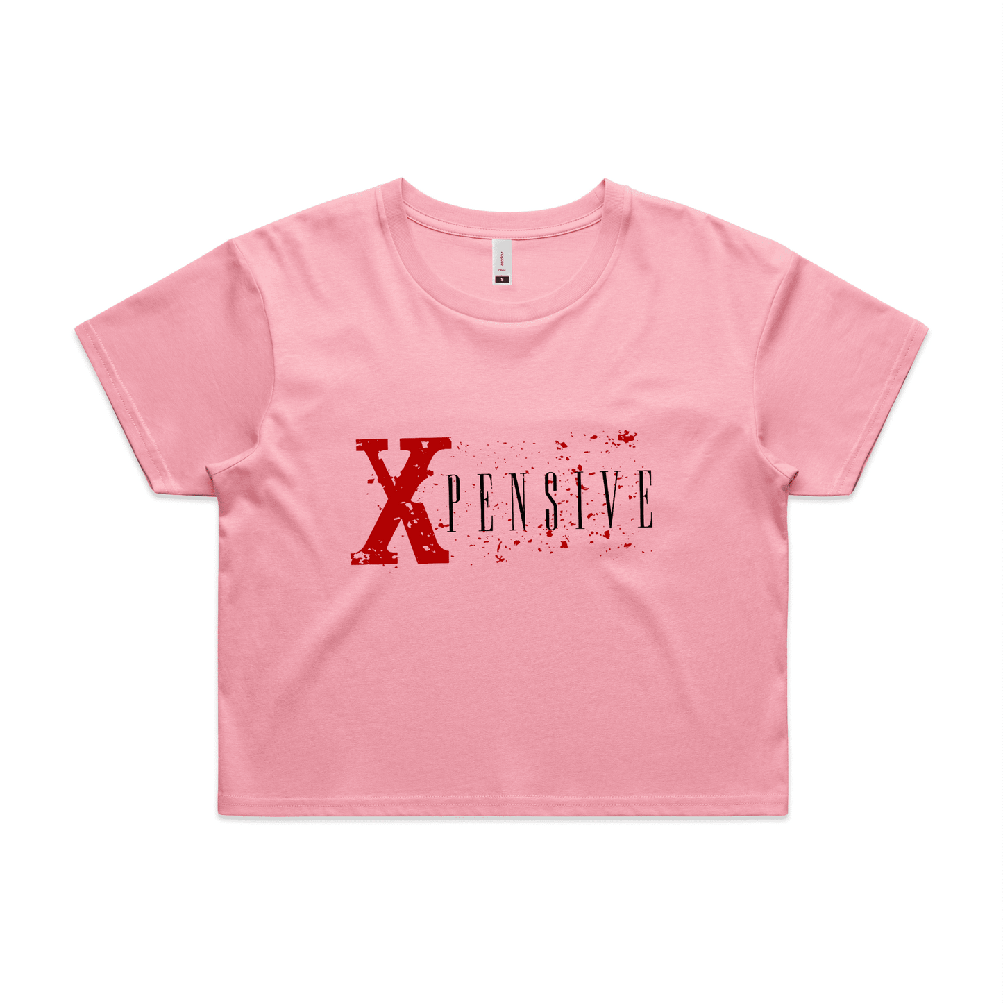 Xpensive Clothing Line - WO'S CROP Xpensive Brand Logo | Tee