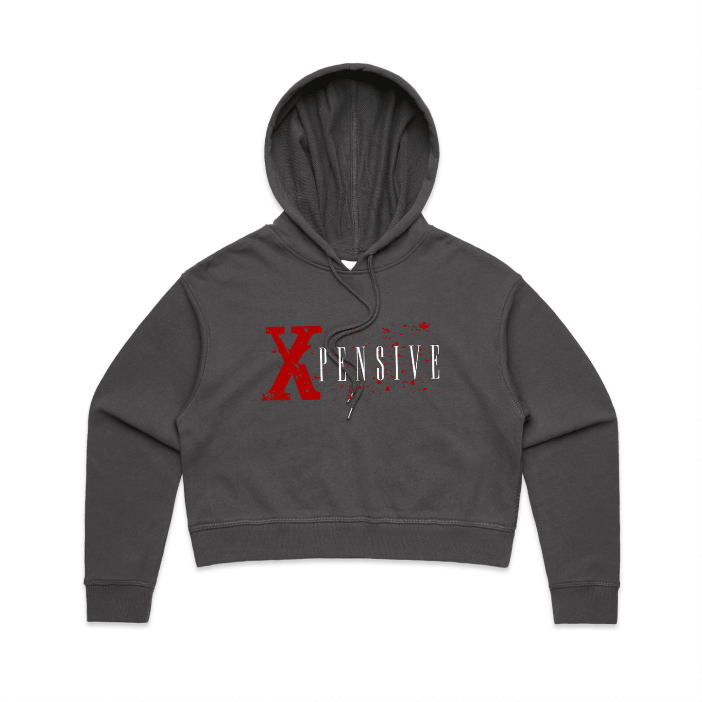 Xpensive Clothing Line - WO'S CROP Xpensive Brand Logo | HOOD