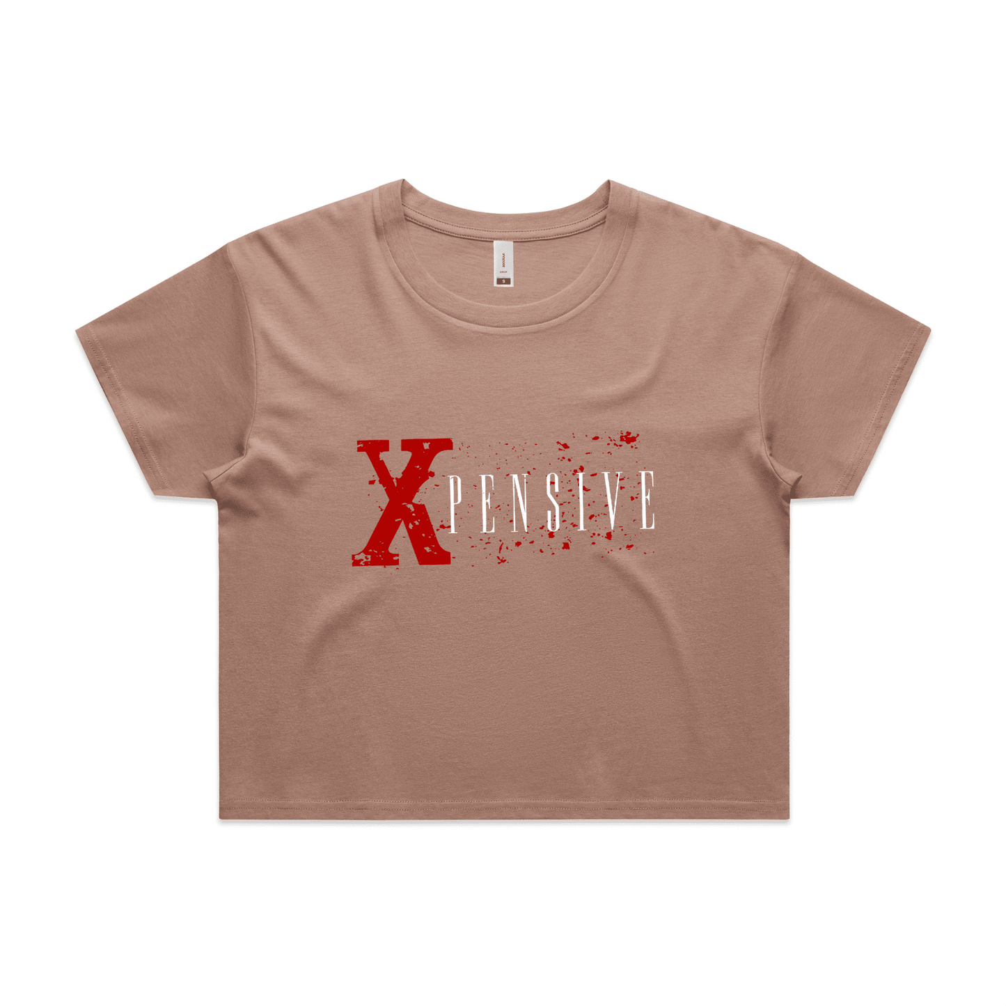 Xpensive Clothing Line - WO'S CROP Xpensive Brand Logo | Tee