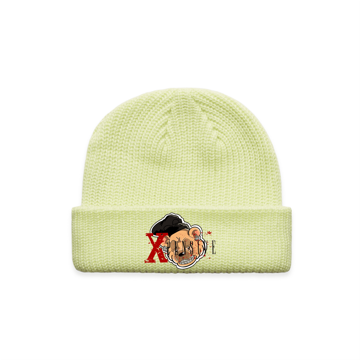 CABLE BEANIE Xpensive Bear Logo