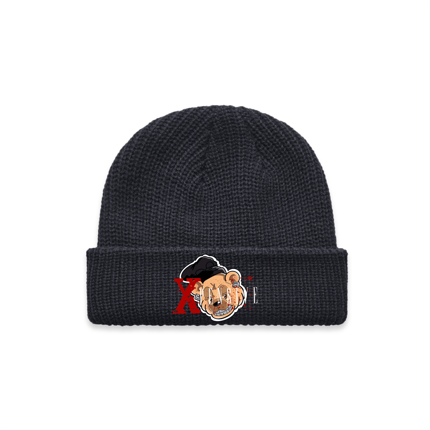 CABLE BEANIE Xpensive Bear Logo