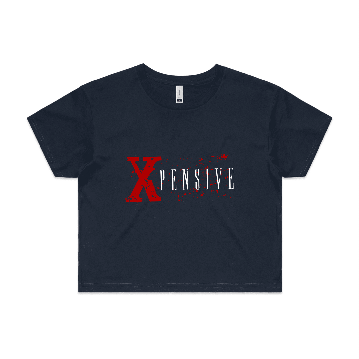 Xpensive Clothing Line - WO'S CROP Xpensive Brand Logo | Tee