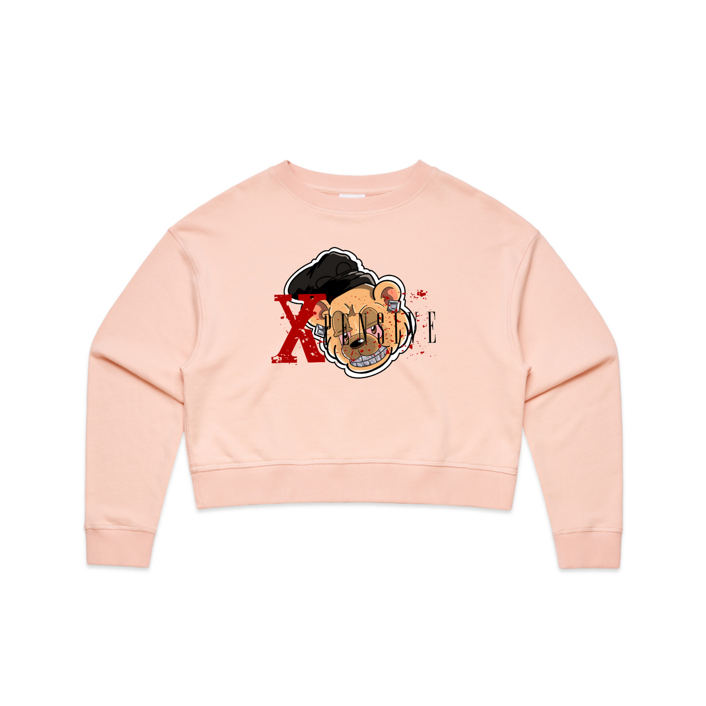 Xpensive Clothing Line - WO'S CROP Xpensive Bear Logo | CREW