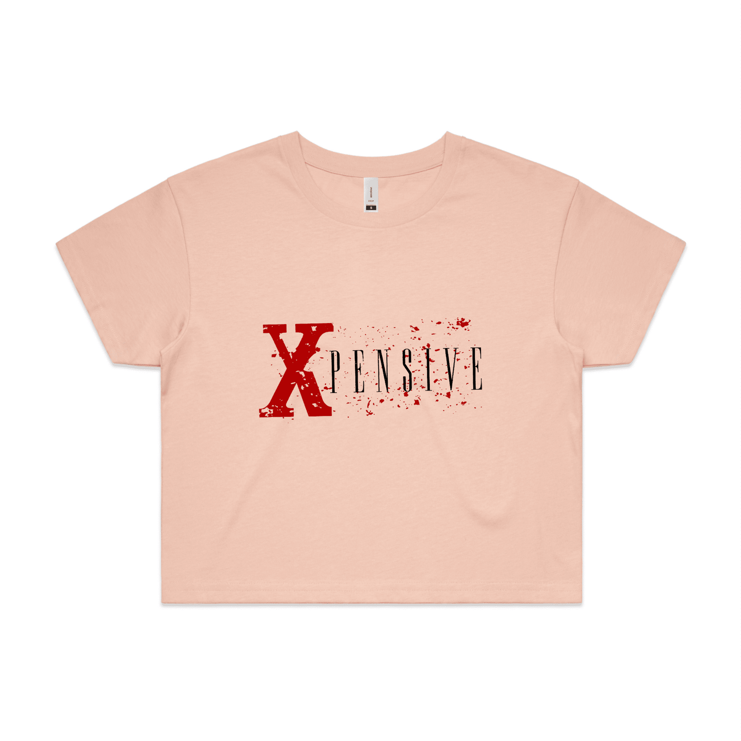 Xpensive Clothing Line - WO'S CROP Xpensive Brand Logo | Tee