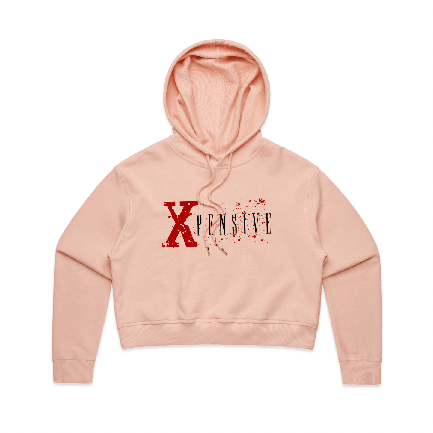 Xpensive Clothing Line - WO'S CROP Xpensive Brand Logo | HOOD