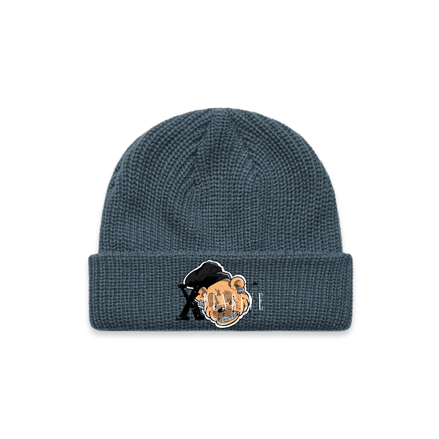 CABLE BEANIE Xpensive Bear Logo