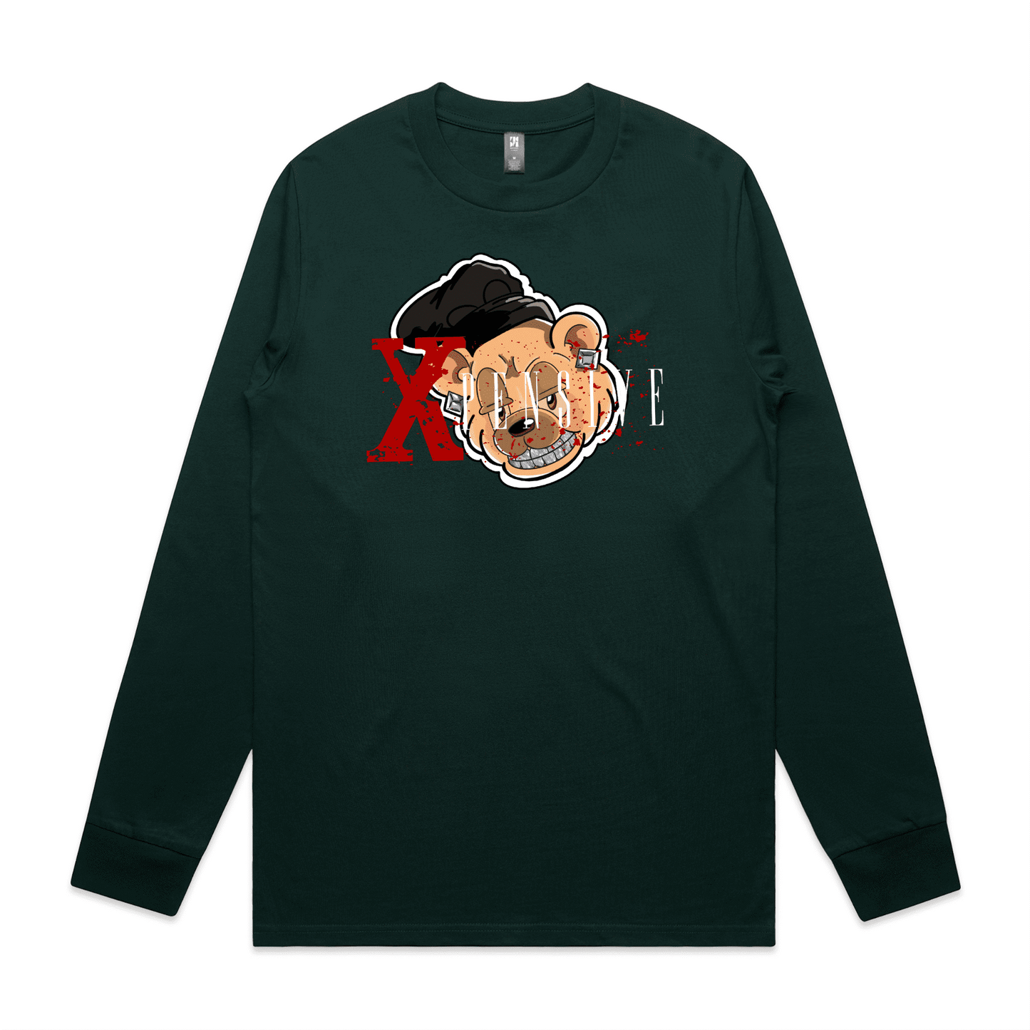 MENS CLASSIC L/S Xpensive Bear Logo | TEE