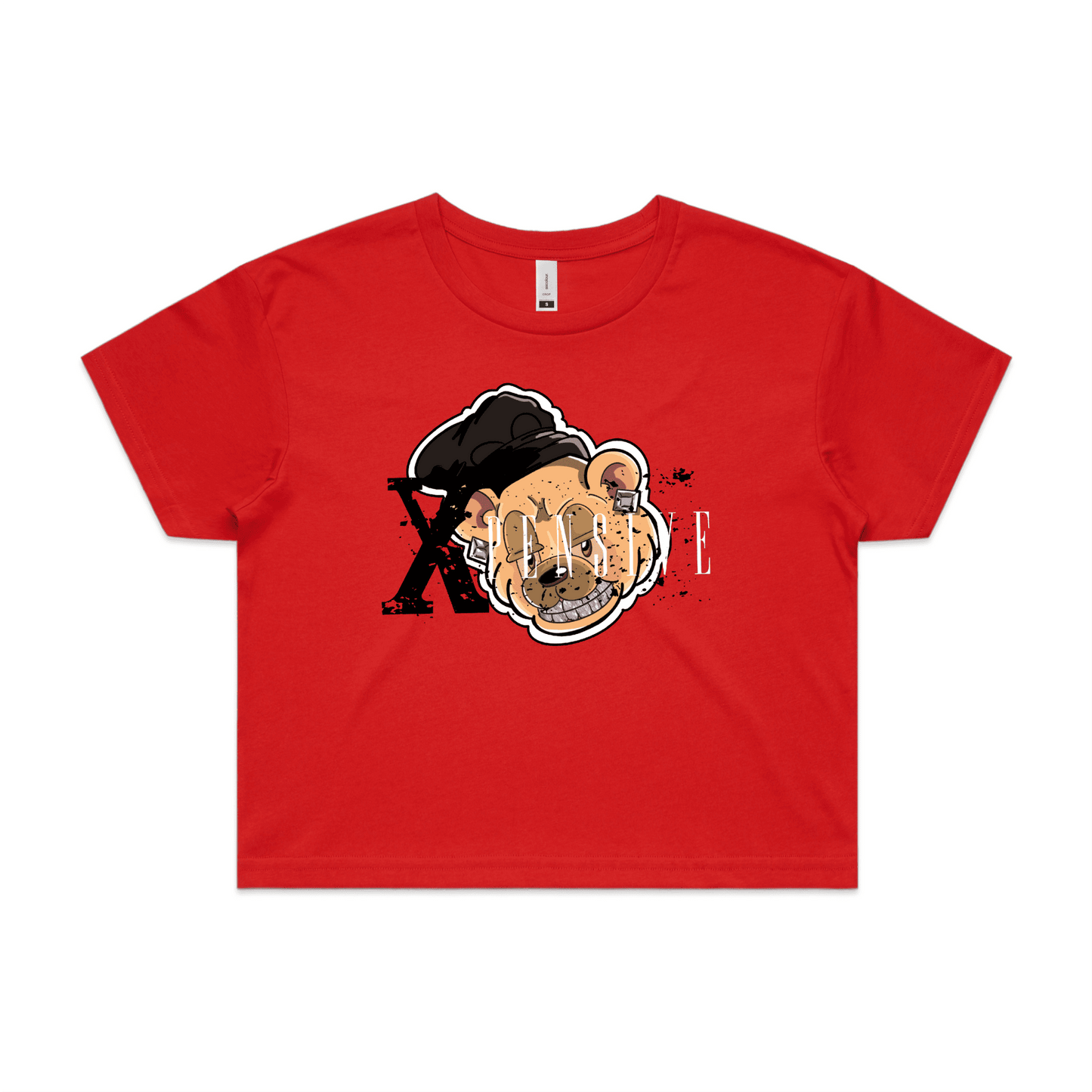 Xpensive Clothing Line - WO'S CROP Xpensive Bear Logo | Tee