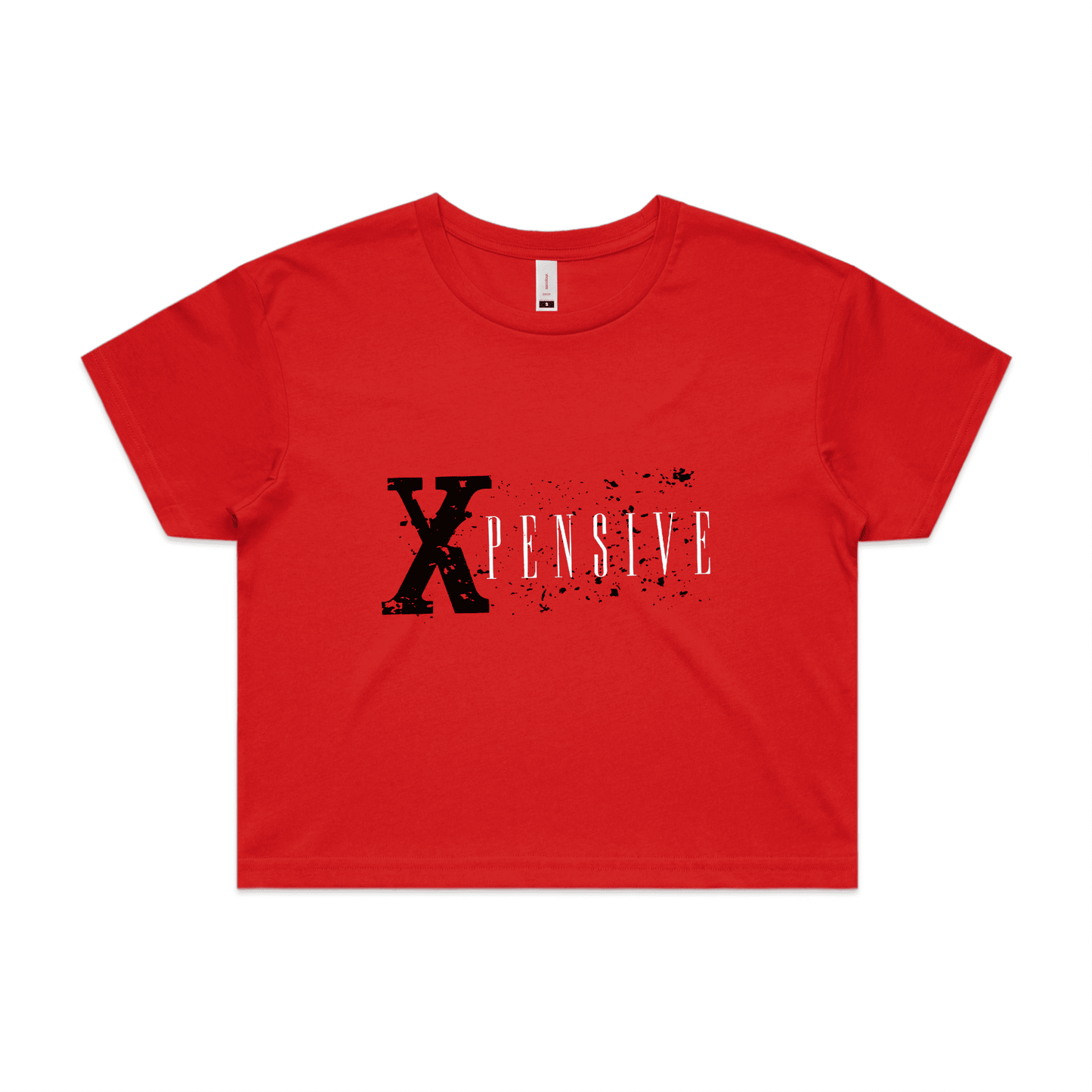 Xpensive Clothing Line - WO'S CROP Xpensive Brand Logo | Tee