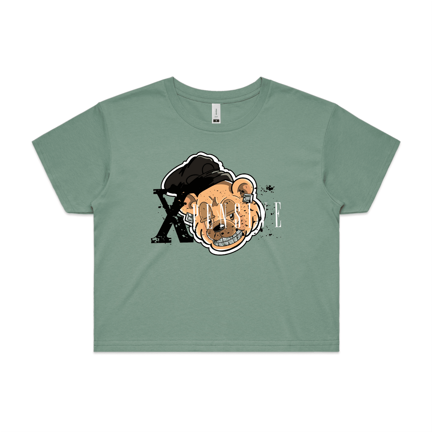 Xpensive Clothing Line - WO'S CROP Xpensive Bear Logo | Tee