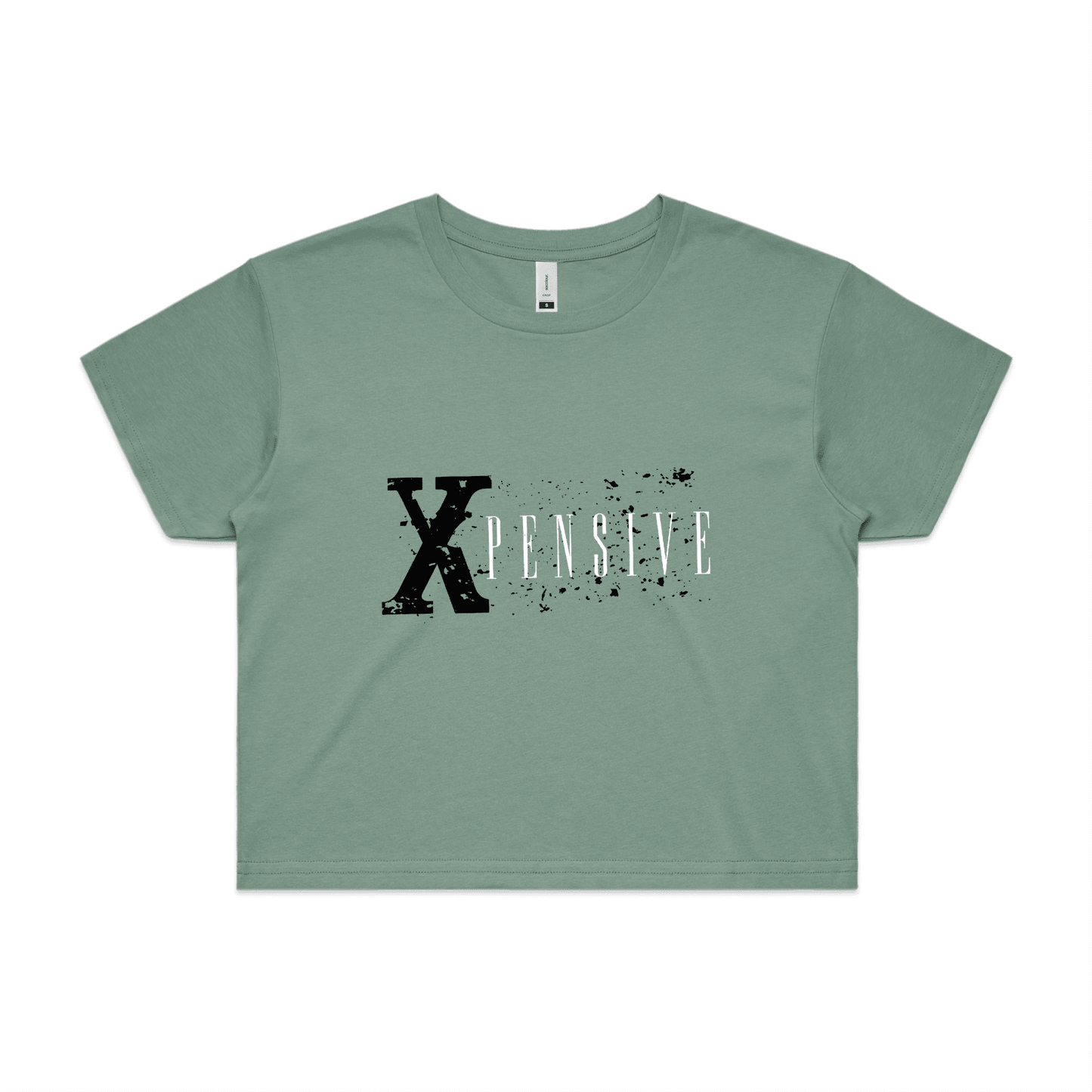 Xpensive Clothing Line - WO'S CROP Xpensive Brand Logo | Tee