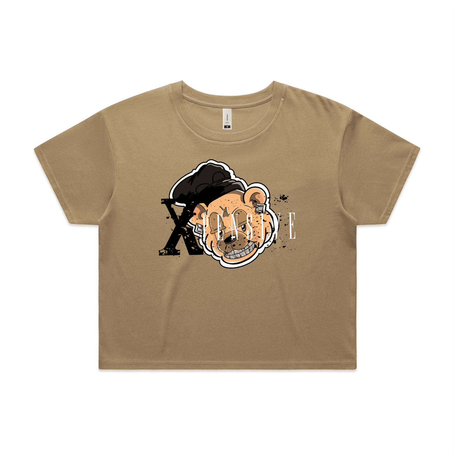 Xpensive Clothing Line - WO'S CROP Xpensive Bear Logo | Tee