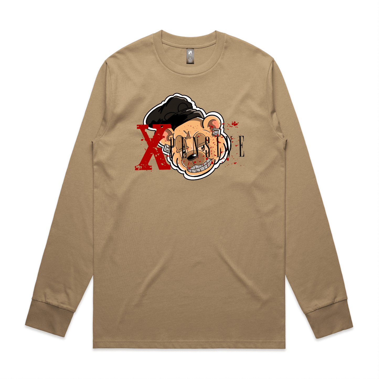 MENS CLASSIC L/S Xpensive Bear Logo | TEE