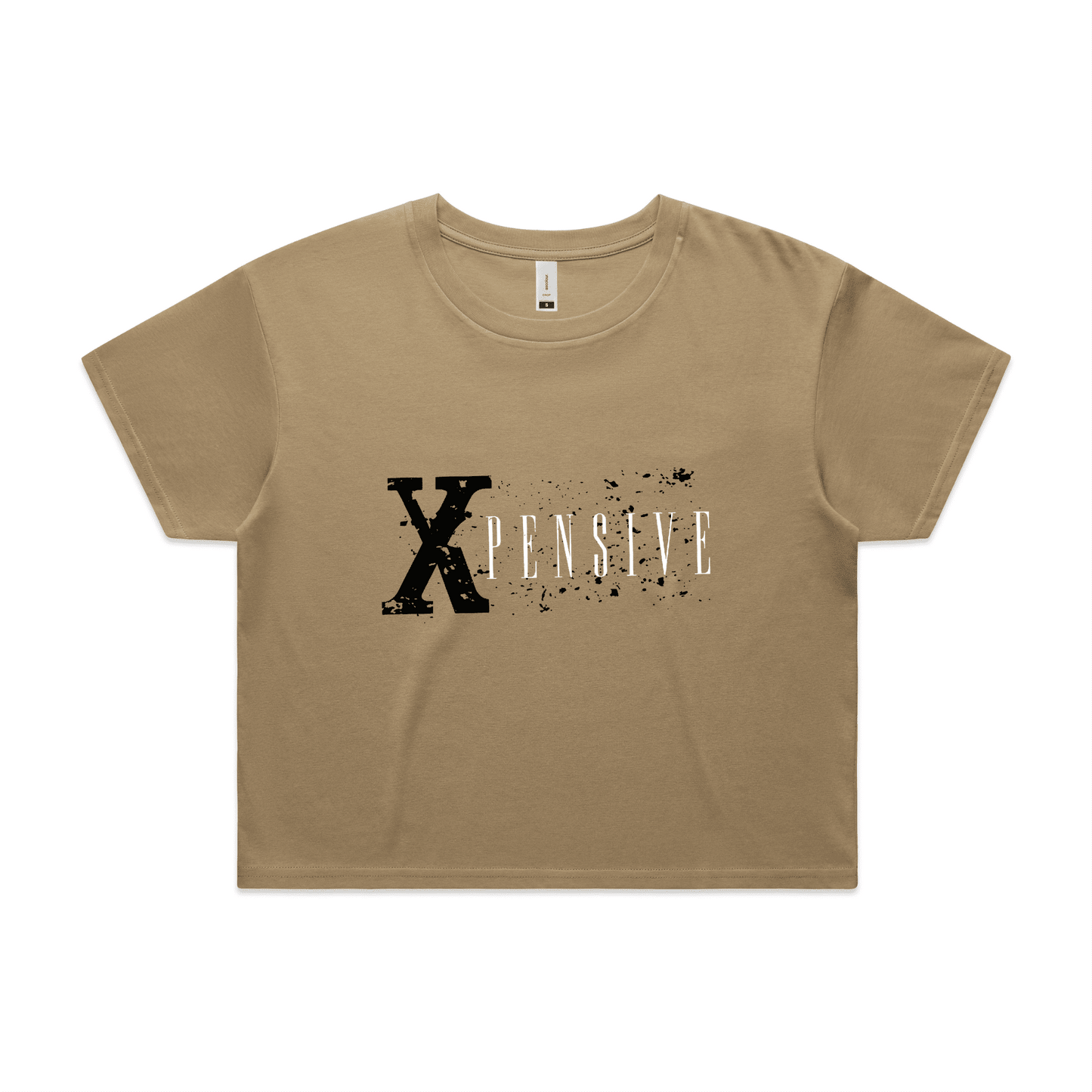 Xpensive Clothing Line - WO'S CROP Xpensive Brand Logo | Tee