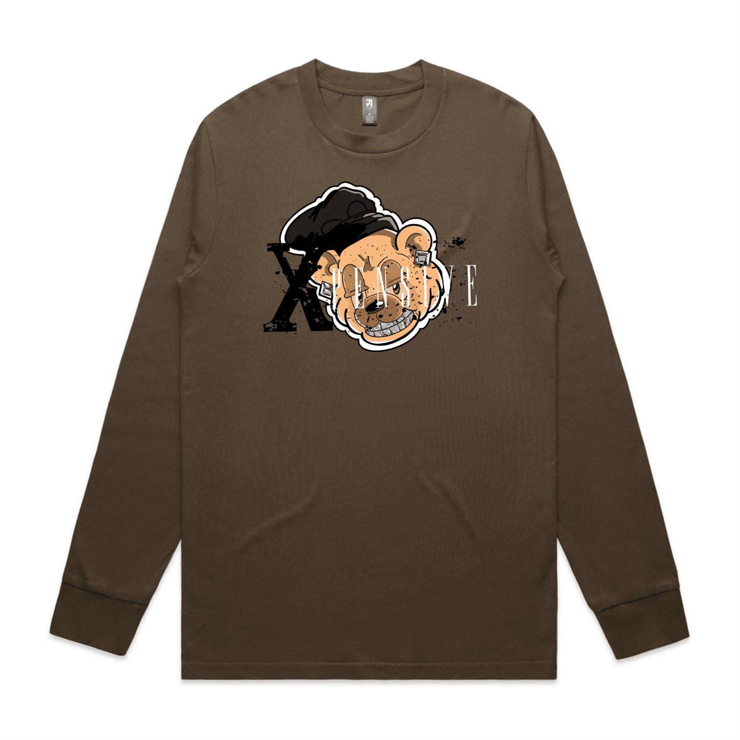 MENS CLASSIC L/S Xpensive Bear Logo | TEE