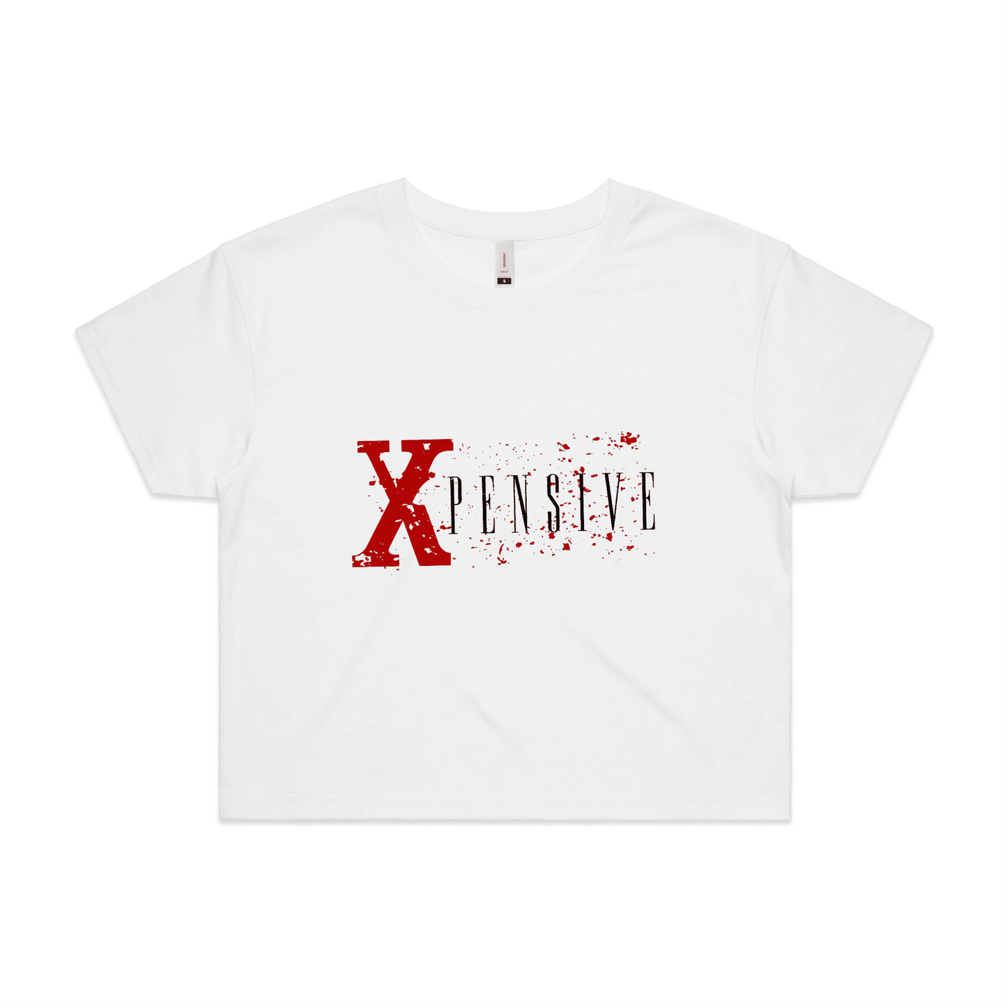 Xpensive Clothing Line - WO'S CROP Xpensive Brand Logo | Tee